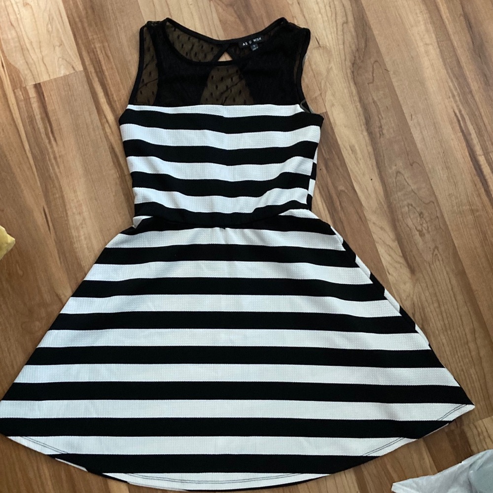 Striped skater dress